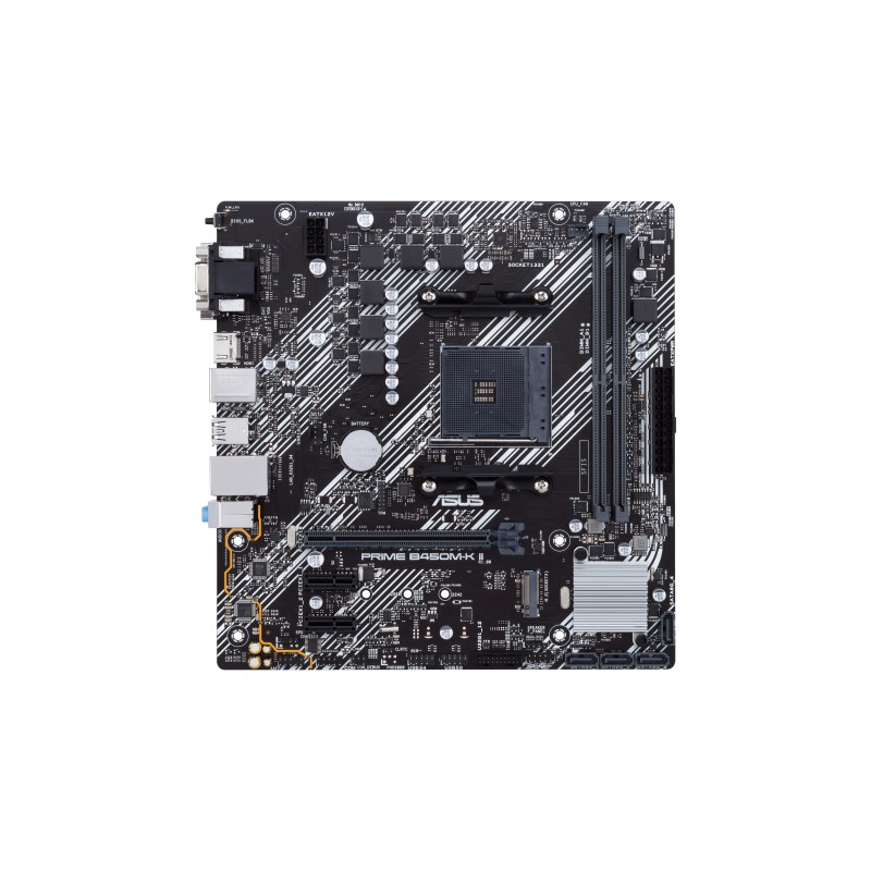 ASUS Prime B450M-K II mATX Mainboard Sockel AM4 M.2/USB3.2/DVI/VGA/HDMI